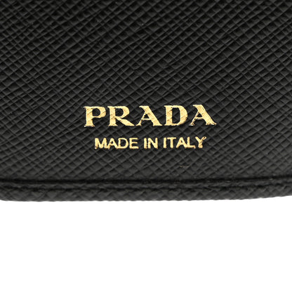 Prada Saffiano Metal 6 Key Holder Black 6 of 7