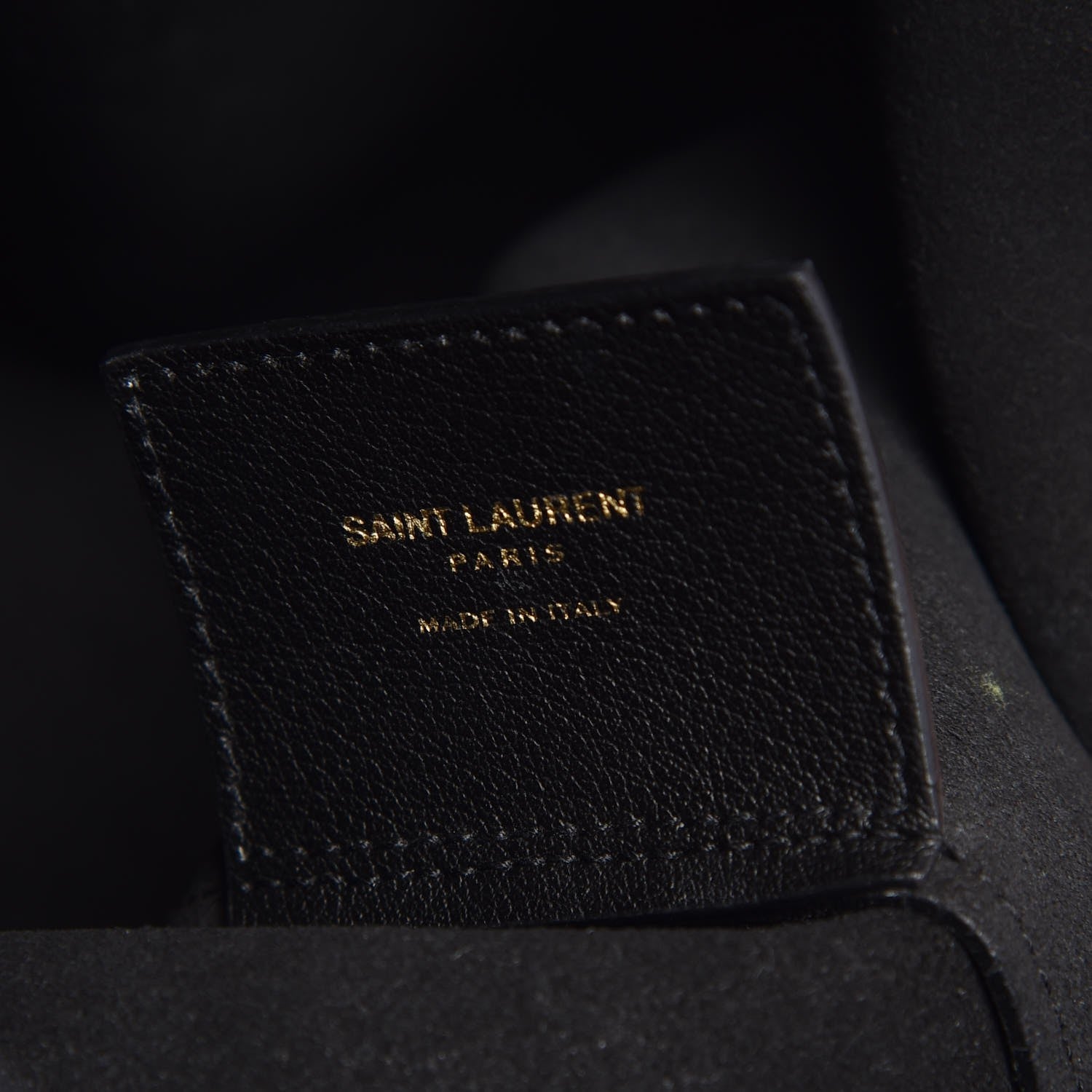 Saint Laurent Calfskin Large Shopping Tote Black 8 of 12