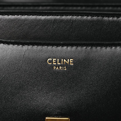Celine Satinated Calfskin Mini 16 Top Handle Bag Black 10 of 29