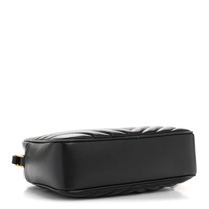 Saint Laurent Calfskin Matelasse Monogram Lou Camera Bag Black 4 of 13