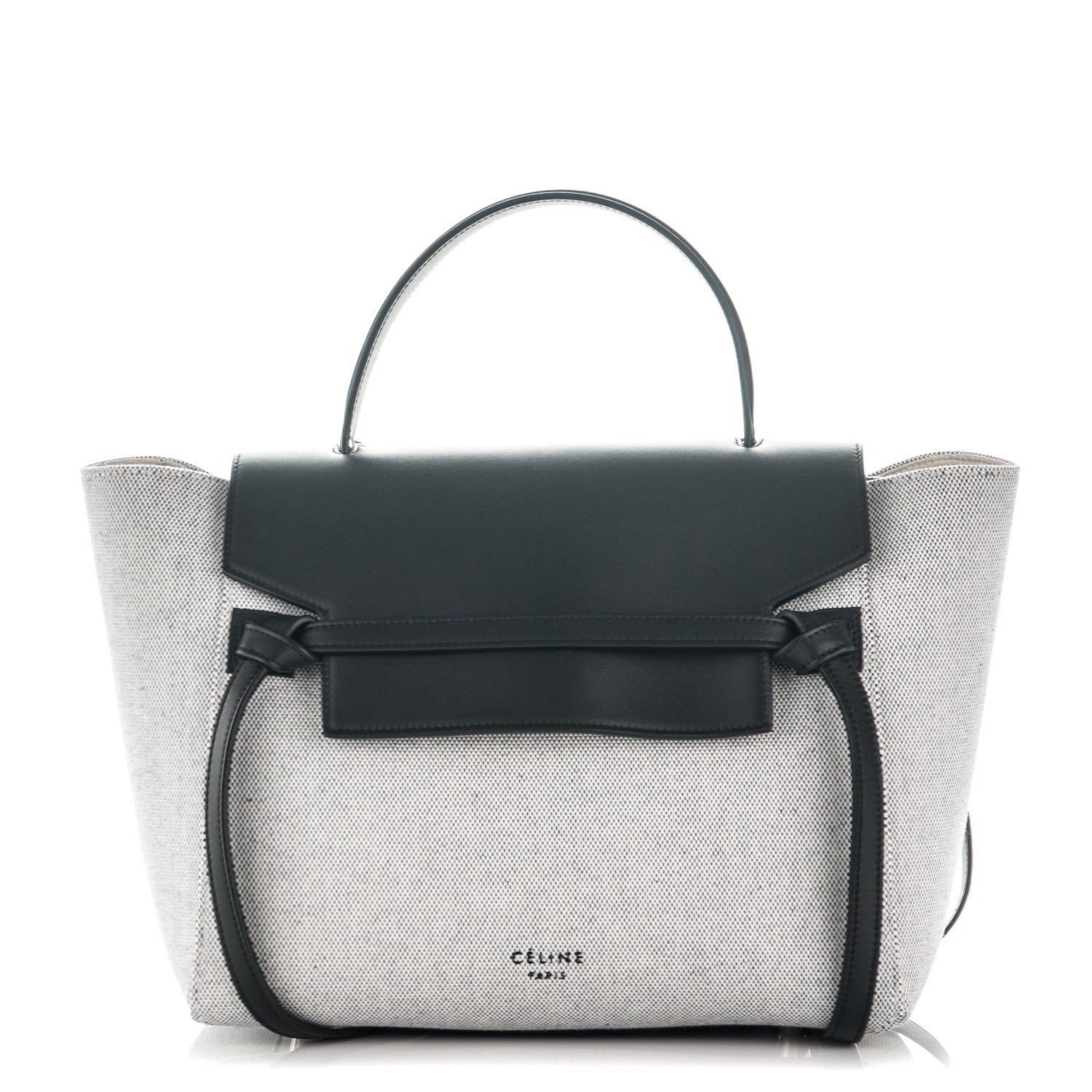 Celine Cotton Canvas Calfskin Mini Belt Bag Navy Blue 1 of 10