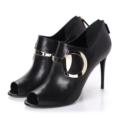 Gucci Malaga Kid Open Toe Pumps 40 Black 3 of 10