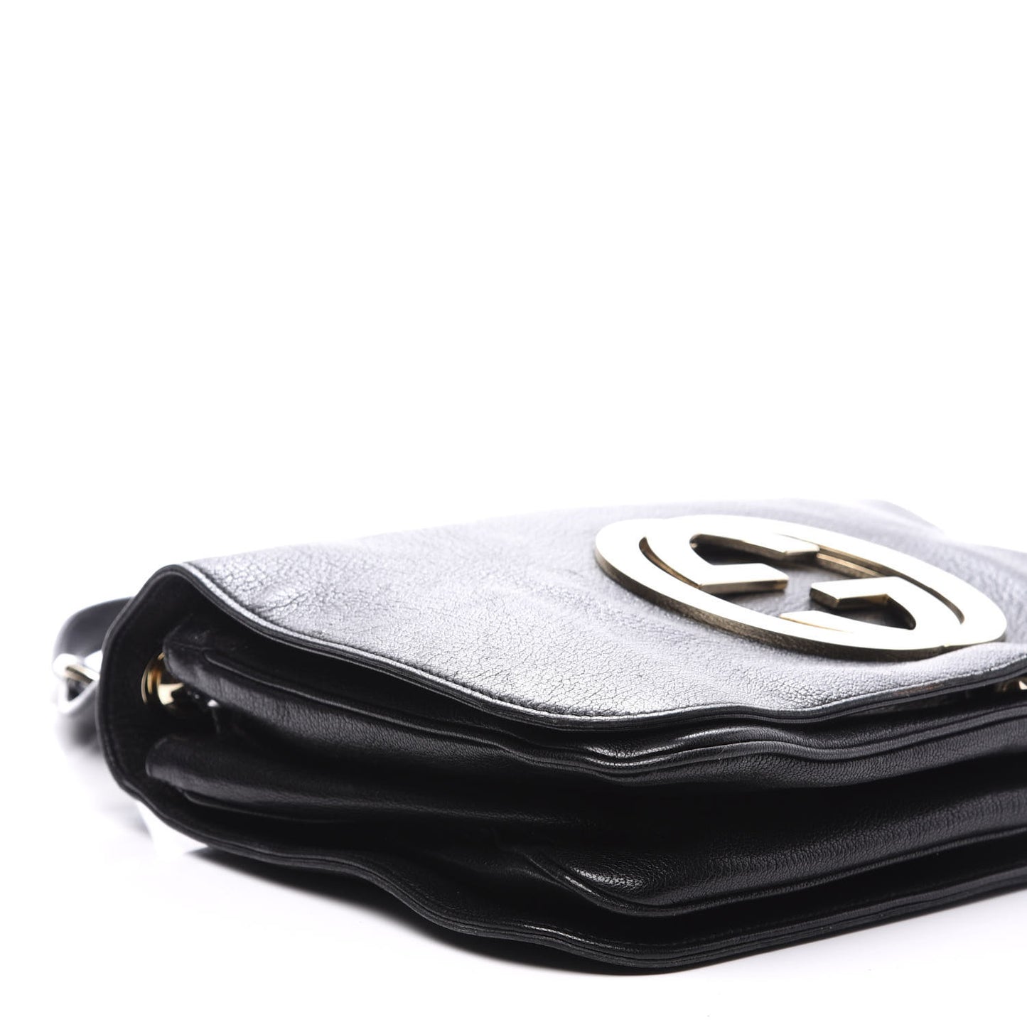 Calfskin Blondie Shoulder Flap Black