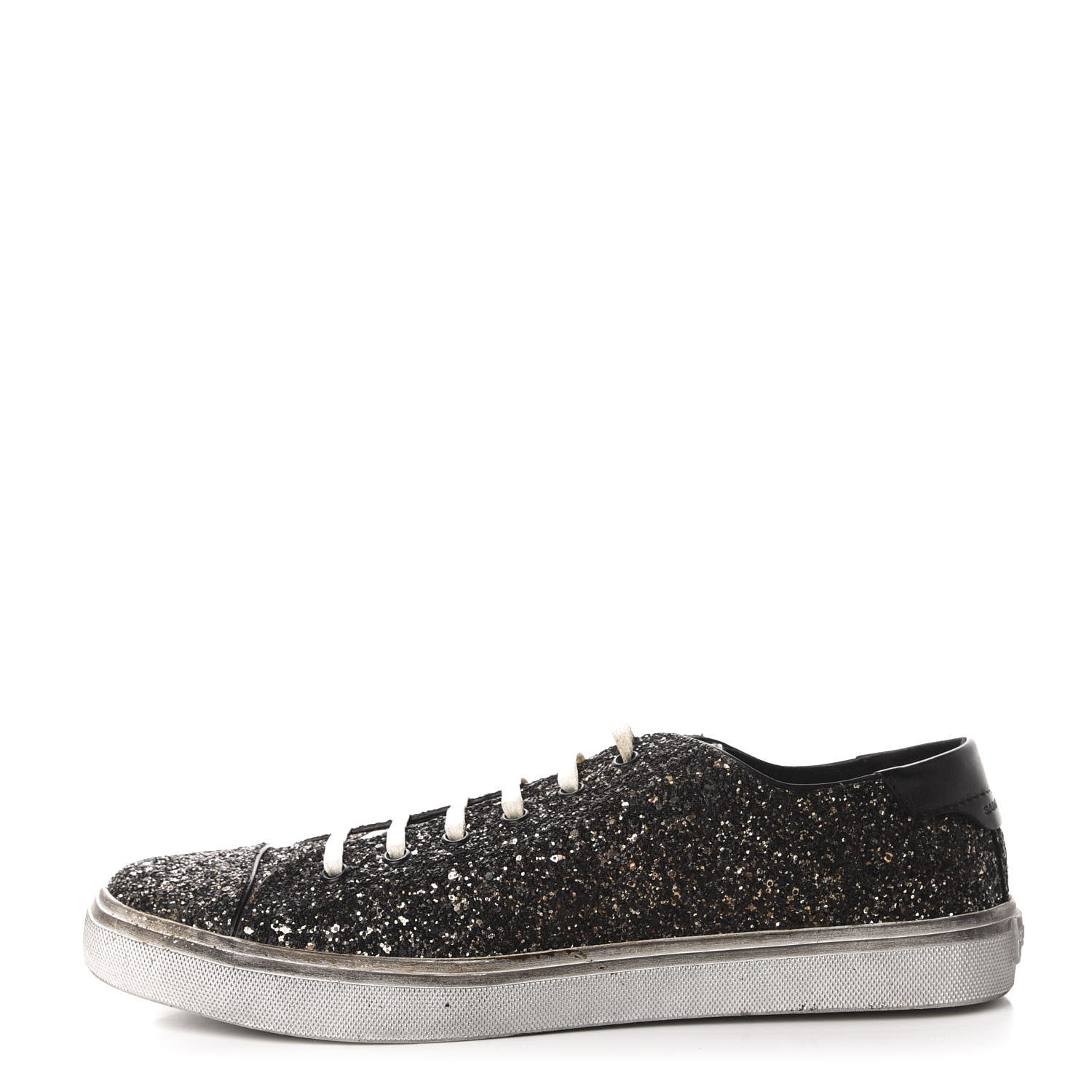 Saint Laurent Rubber Glitter Mens Bedford Low Top Sneakers 44 Multicolor 1 of 14