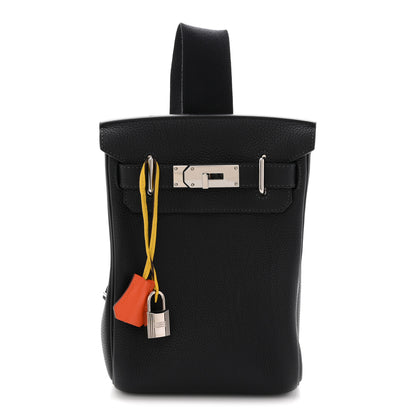 Hermes Togo Hac A Dos PM Backpack Caban Jaune De Naples Feu 1 of 14