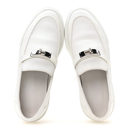 Hermes Calfskin Mens Game Slip On Sneakers 42.5 White 2 of 10