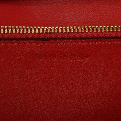 Celine Box Calfskin Medium Classic Box Flap Bag Red 8 of 10