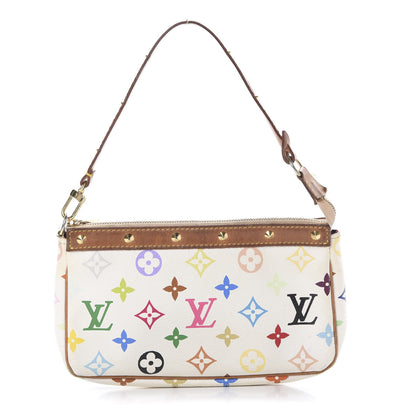 Louis Vuitton Monogram Multicolor Pochette Accessories White 1 of 11