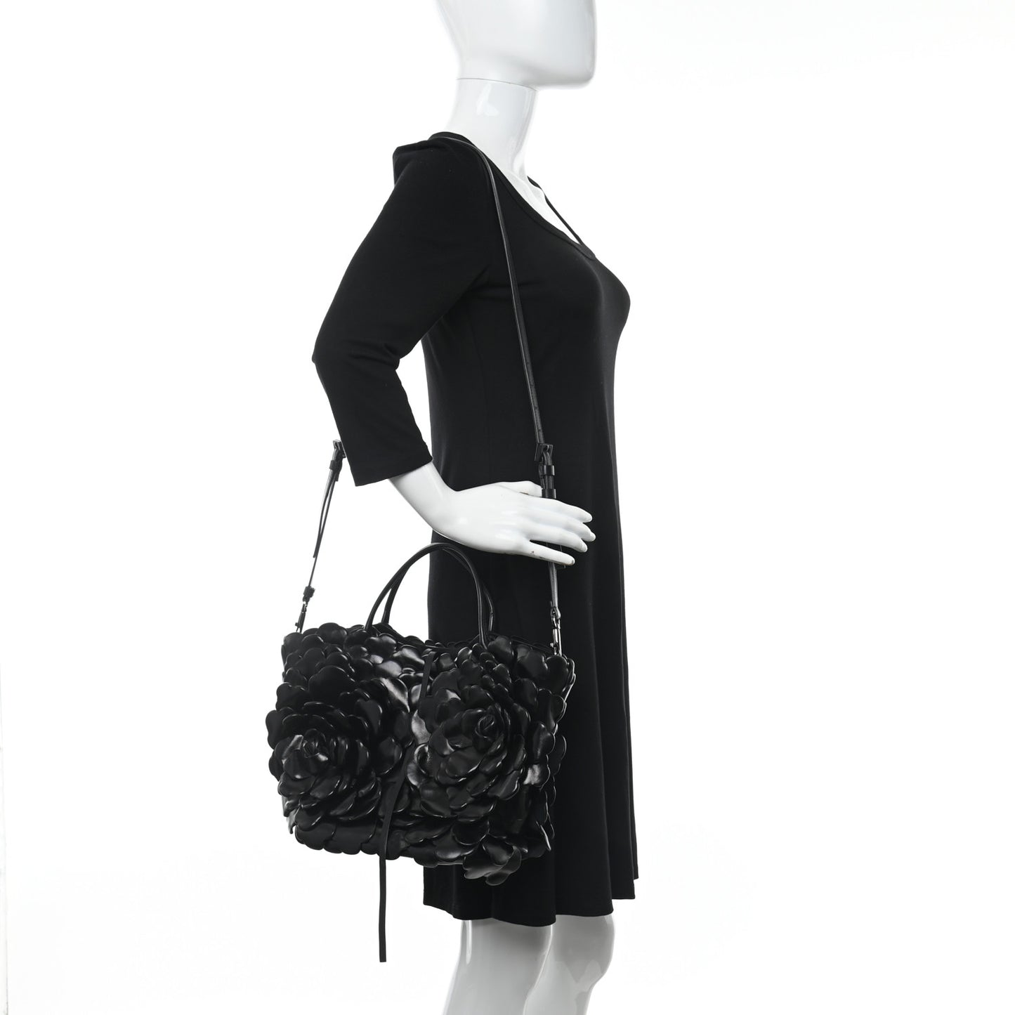 Nappa Atelier 03 Rose Edition Small Top Handle Bag Black
