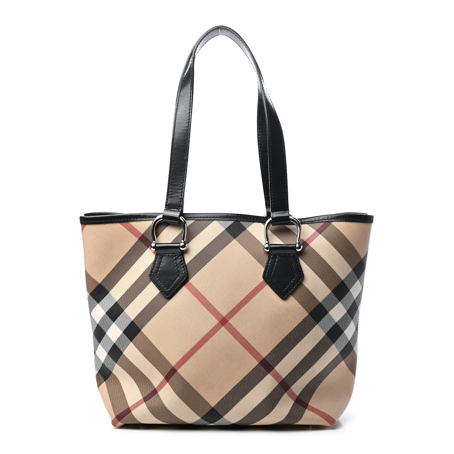 Burberry Nova Check Shopper Tote Black 1 of 8