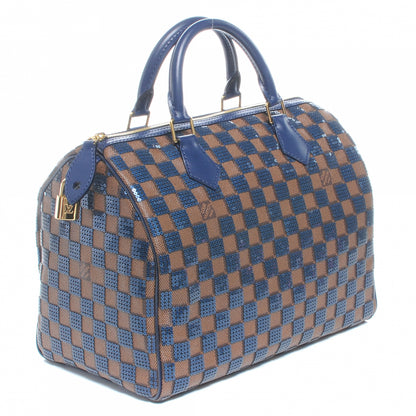 Louis Vuitton Damier Paillettes Speedy 30 Blue 3 of 8