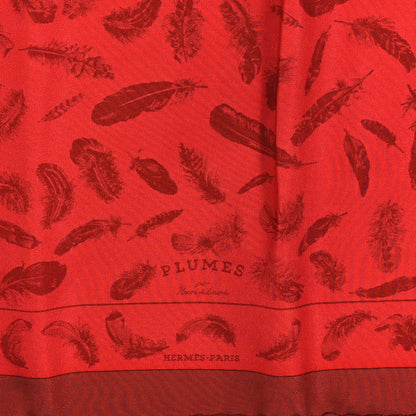 Hermes Silk Plumes Par Henri De Linares Pocket Square 2 of 3