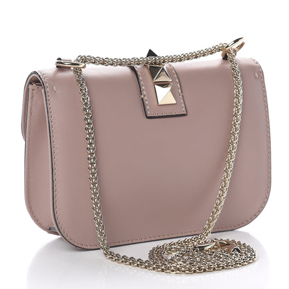 Valentino Garavani Vitello Small Glam Lock Rockstud Flap Poudre 3 of 12