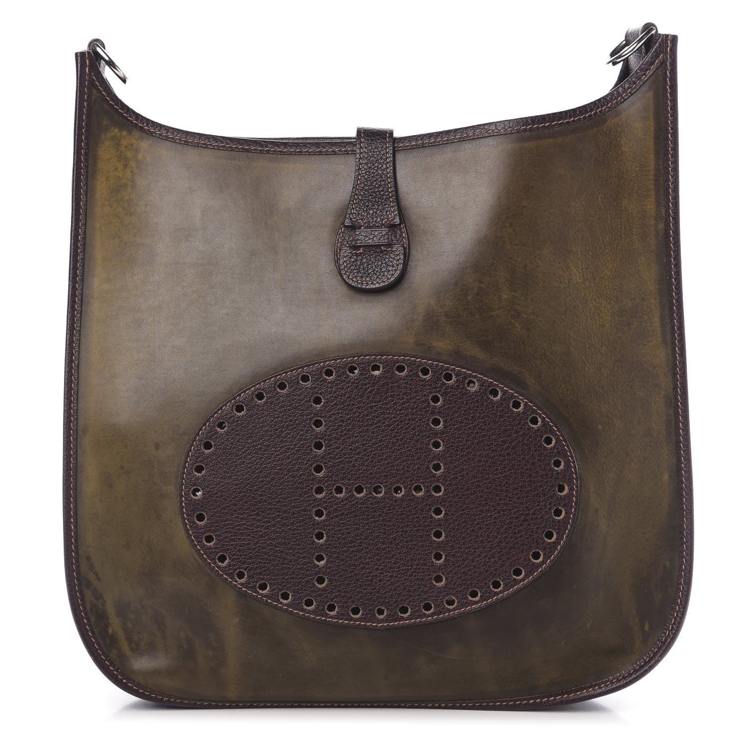 Hermes Fjord Amazonia Evelyne GM Marron Fonce 1 of 9