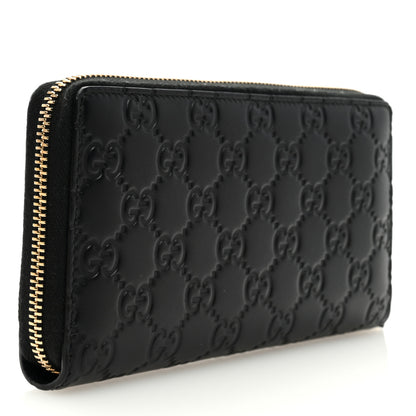 Gucci Guccissima Bow Zip Around Wallet Black 3 of 6