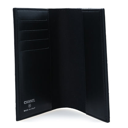 Chanel Grained Calfskin Quilted Card Holder Wallet So Black 5 of 9