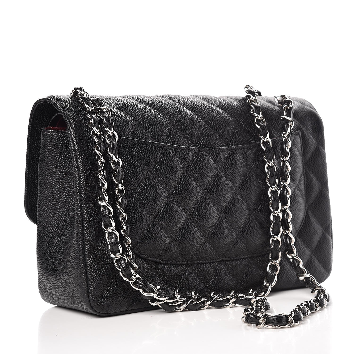 Chanel Caviar Quilted Jumbo Double Flap Black 4 of 9