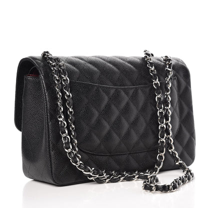 Chanel Caviar Quilted Jumbo Double Flap Black 4 of 9