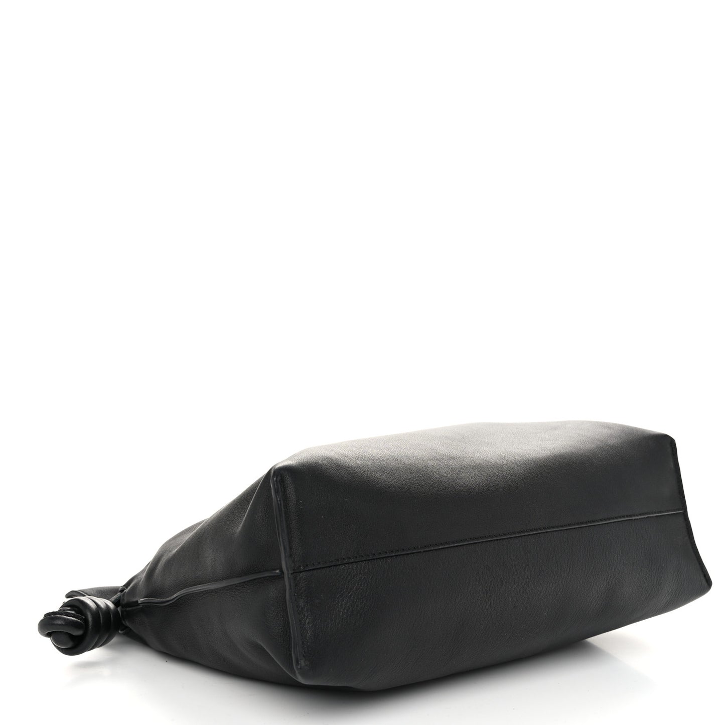 Nappa Medium Flamenco Knot Bag Black