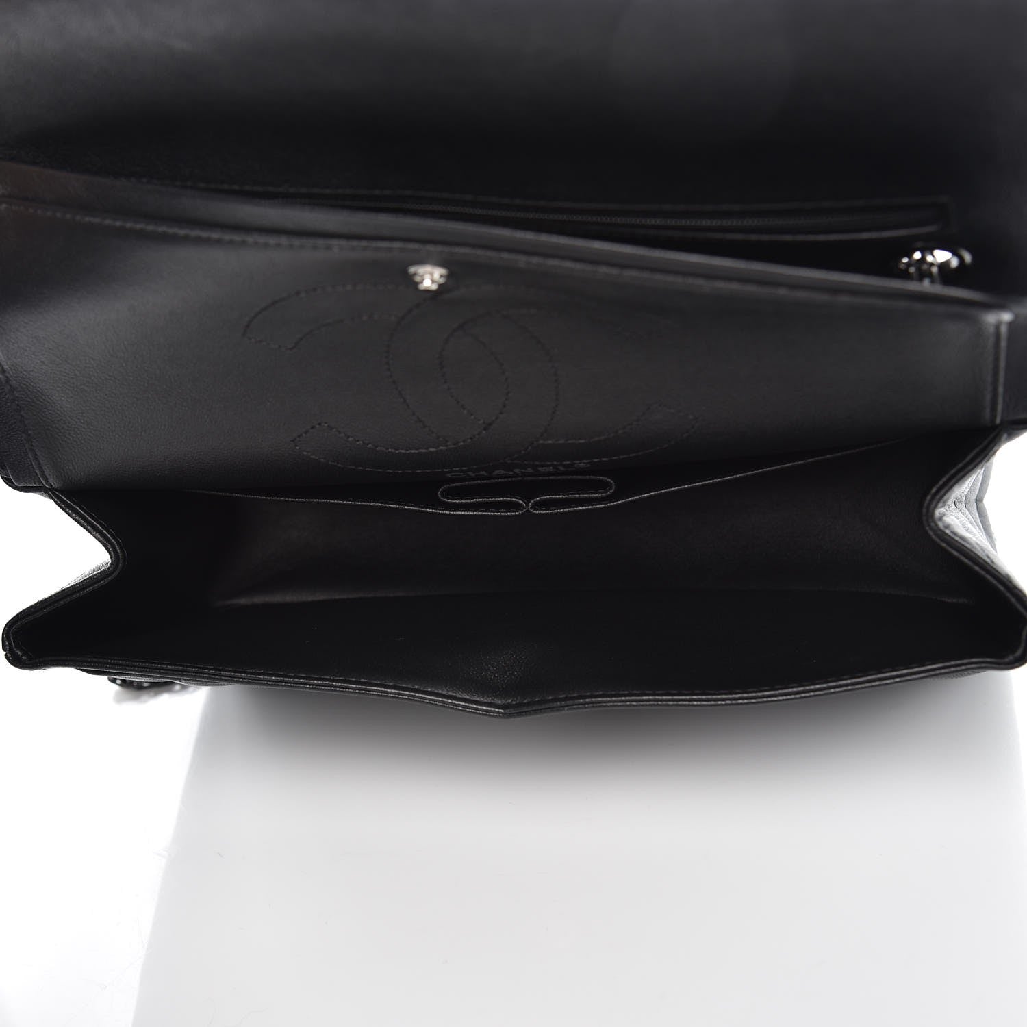 Chanel Sheepskin Chevron Quilted 2.55 Reissue 226 Flap So Black 6 of 11