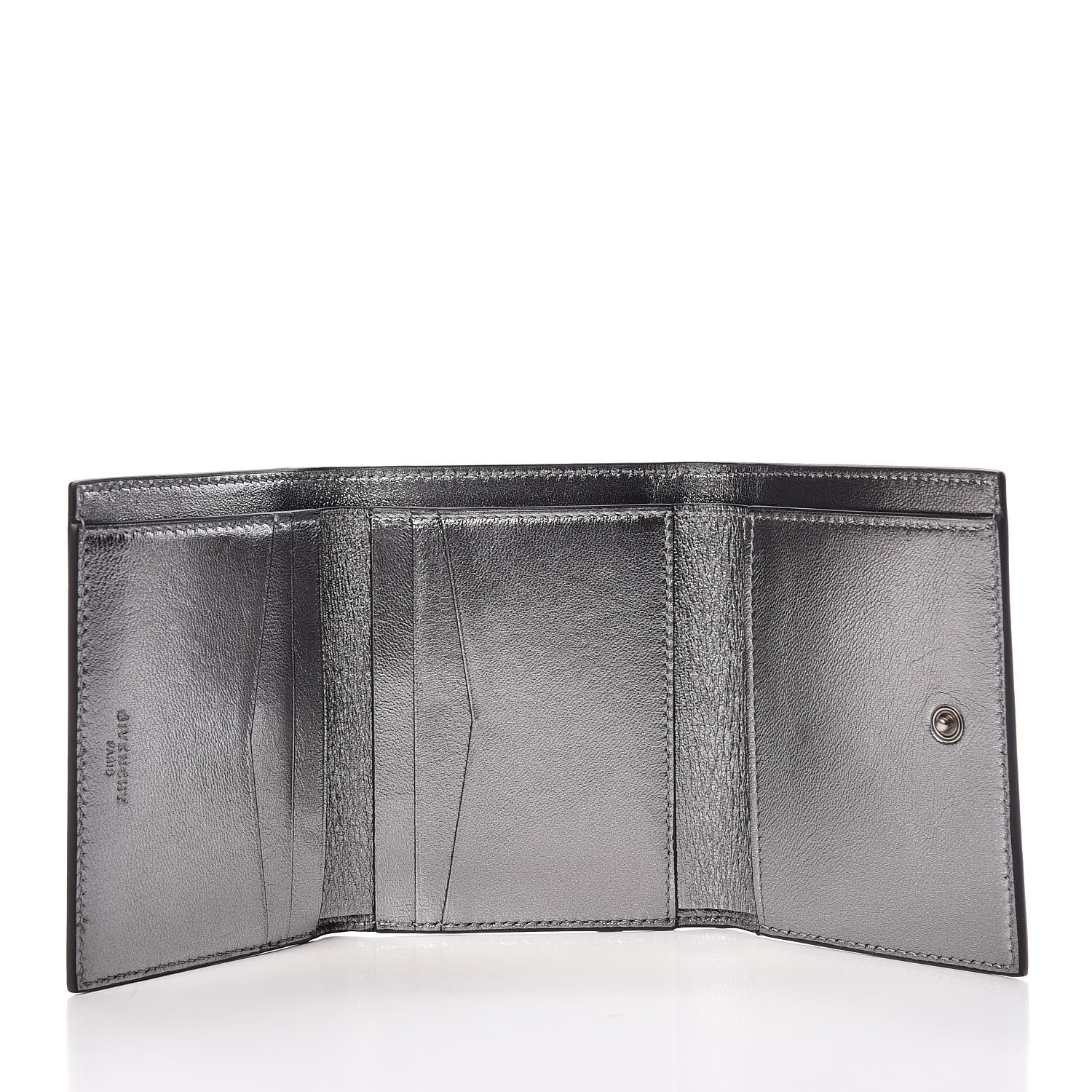 Givenchy Lambskin Logo Emblem Tri-Fold Wallet Black 5 of 9