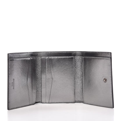 Givenchy Lambskin Logo Emblem Tri-Fold Wallet Black 5 of 9