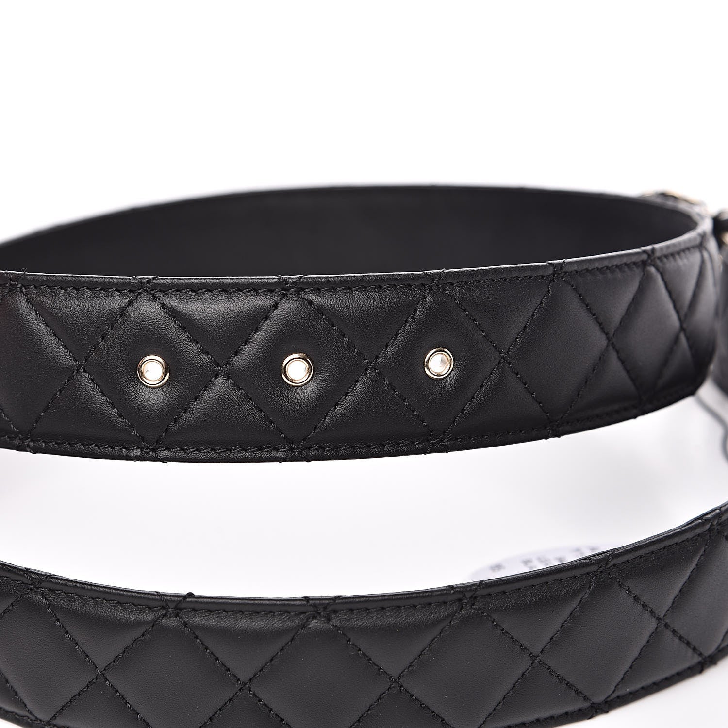 Chanel Lambskin Quilted CC Chain Belt 85 34 Black 5 of 7