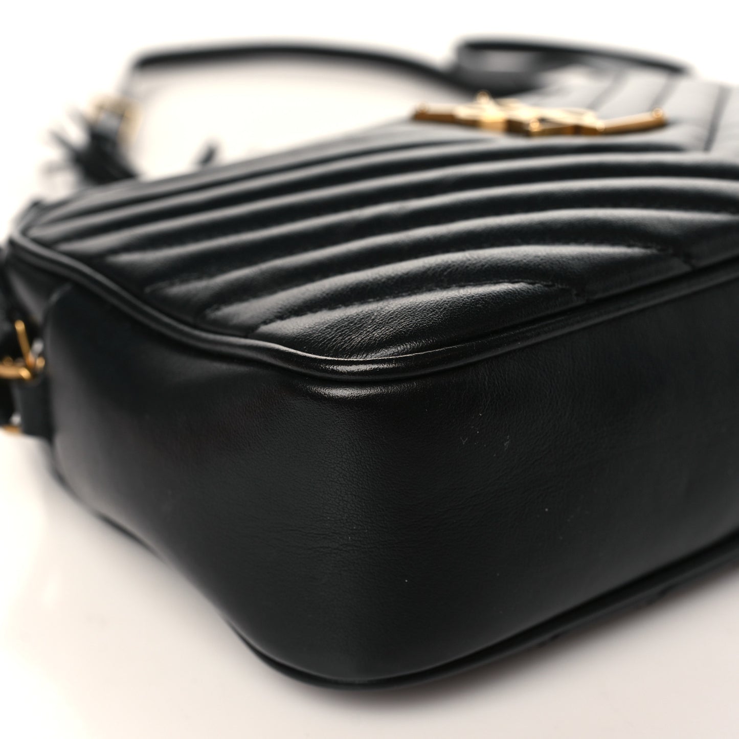 Calfskin Matelasse Monogram Lou Camera Bag Black
