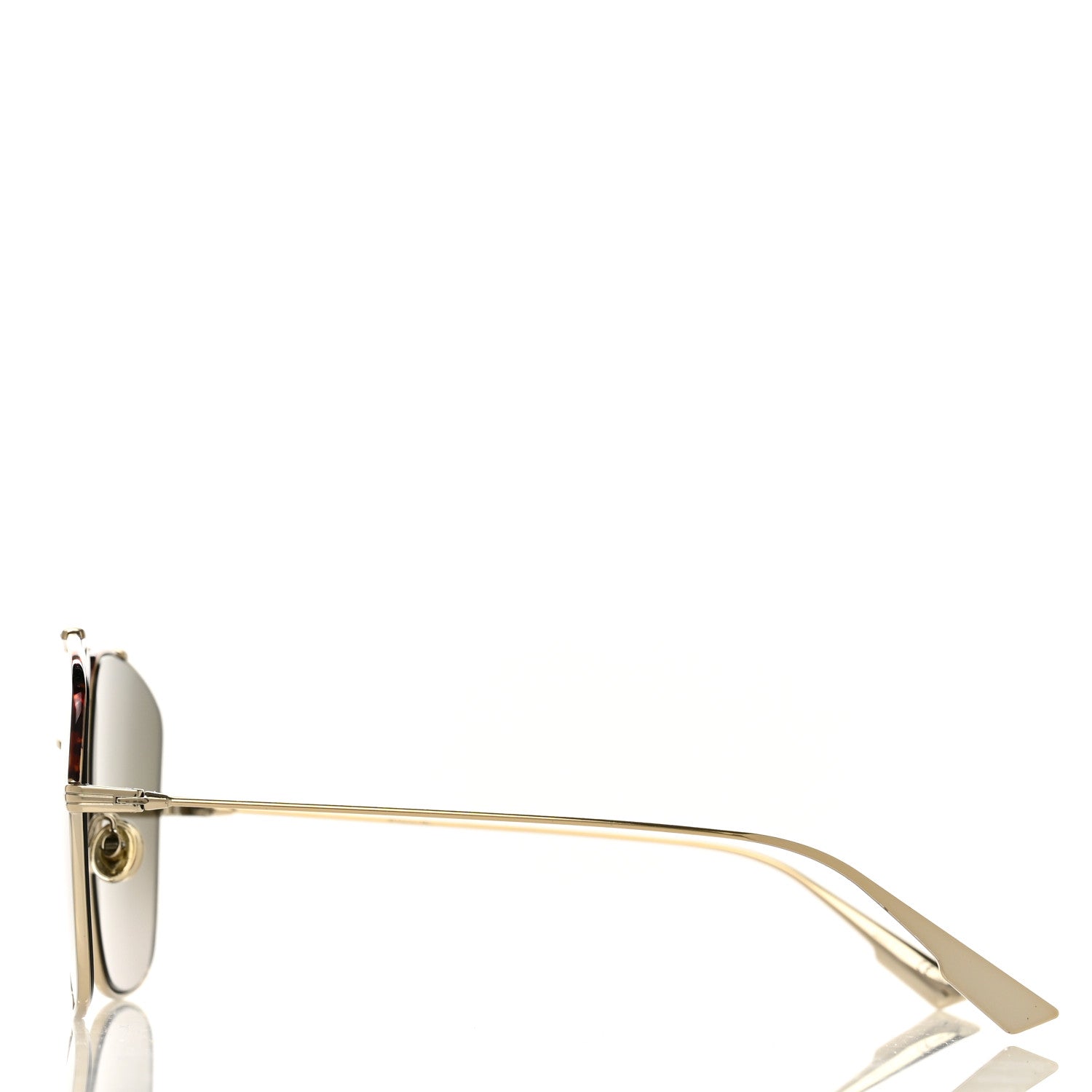 Christian Dior Metal Monsieur 2 Sunglasses Light Gold Havana 3 of 9