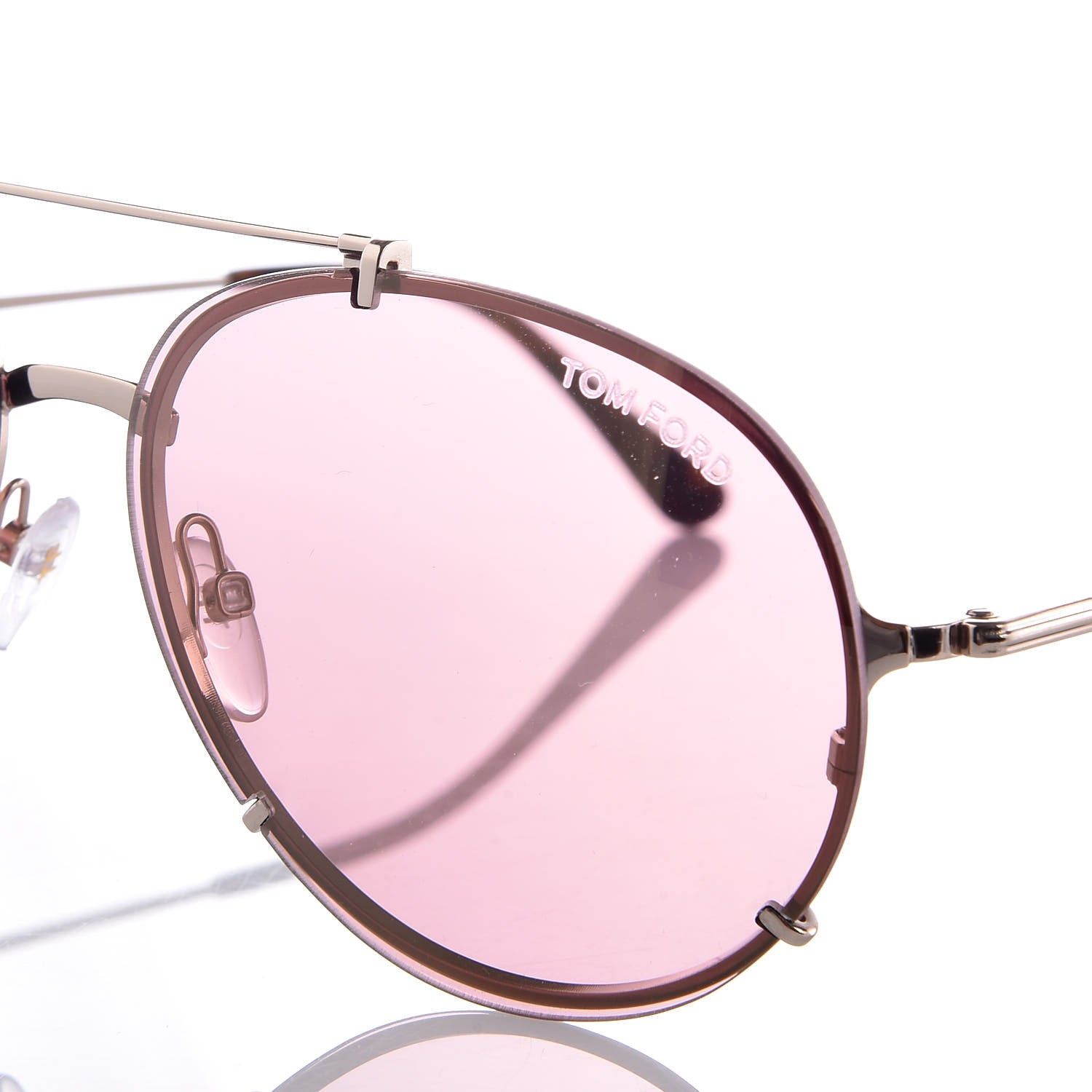 Tom Ford Oval Dickon Sunglasses TF 527 Pink 6 of 8