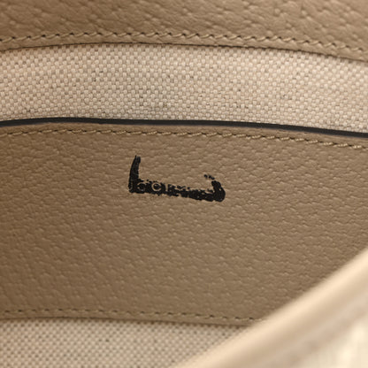 Gucci GG Supreme Monogram Textured Dollar Calfskin Mini Jackie 1961 Hobo Beige Mystic White Oatmeal 6 of 10