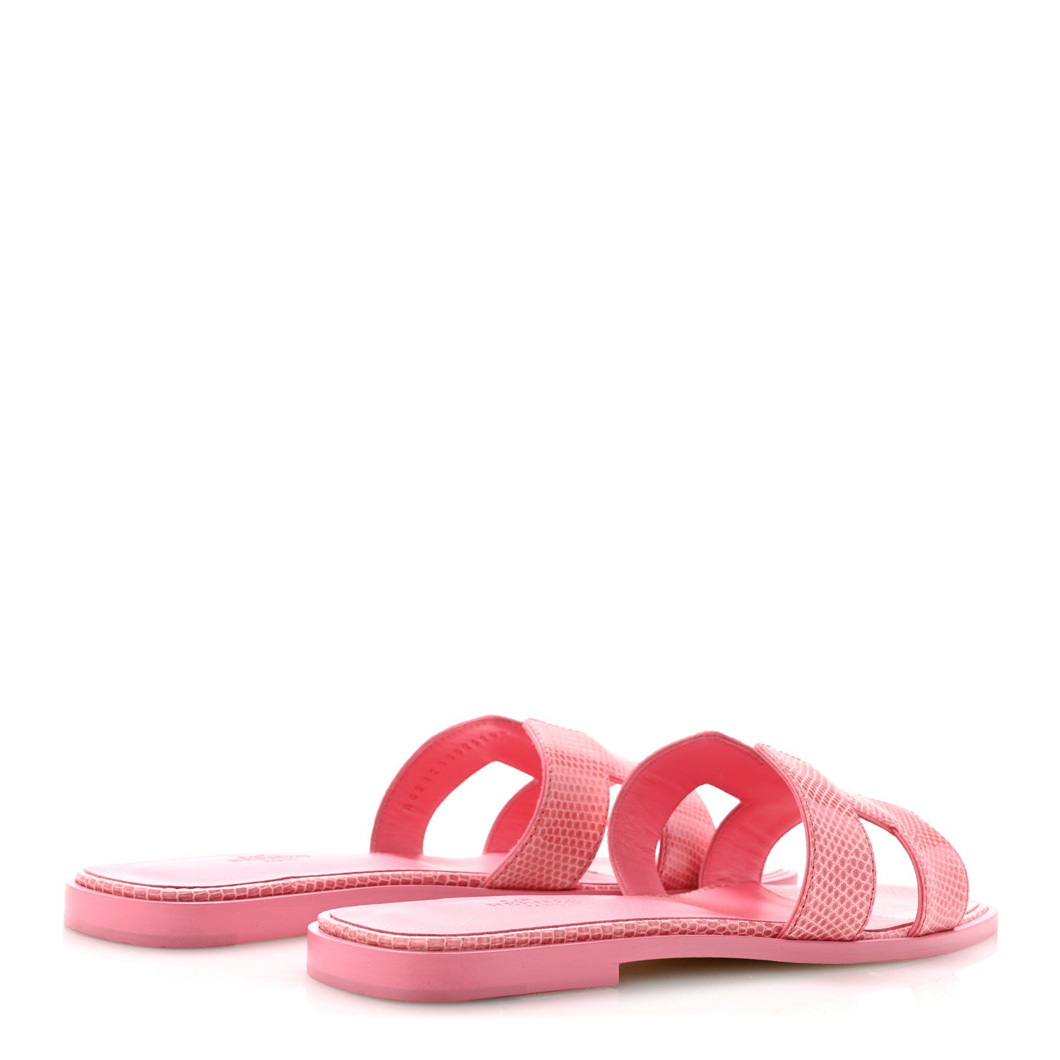Hermes Lizard Oran Sandals 38.5 Pavot 5 of 10