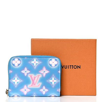 Louis Vuitton Vernis Valentine Zippy Coin Purse Baby Bleu Neon 9 of 9