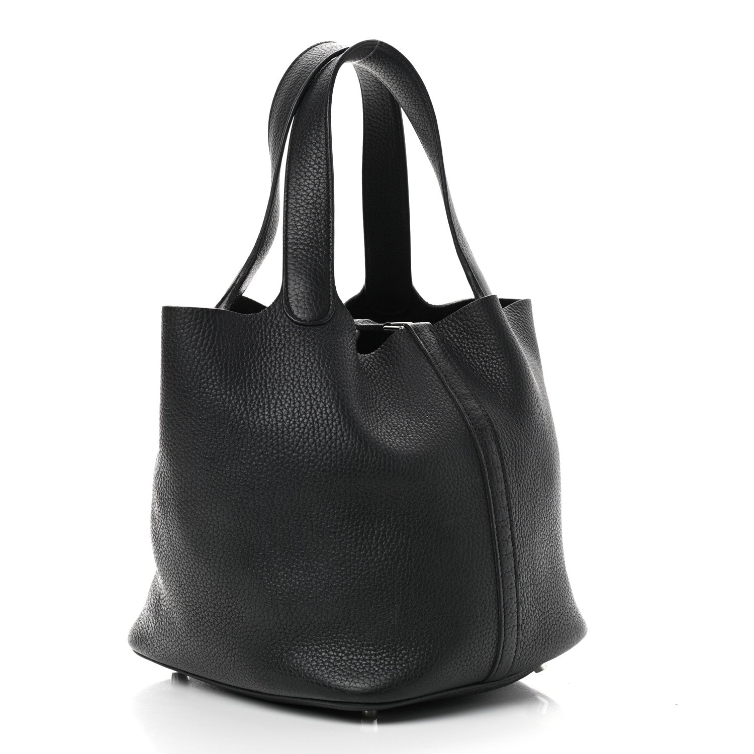 Hermes Taurillon Clemence Picotin Lock 22 MM Black 3 of 9