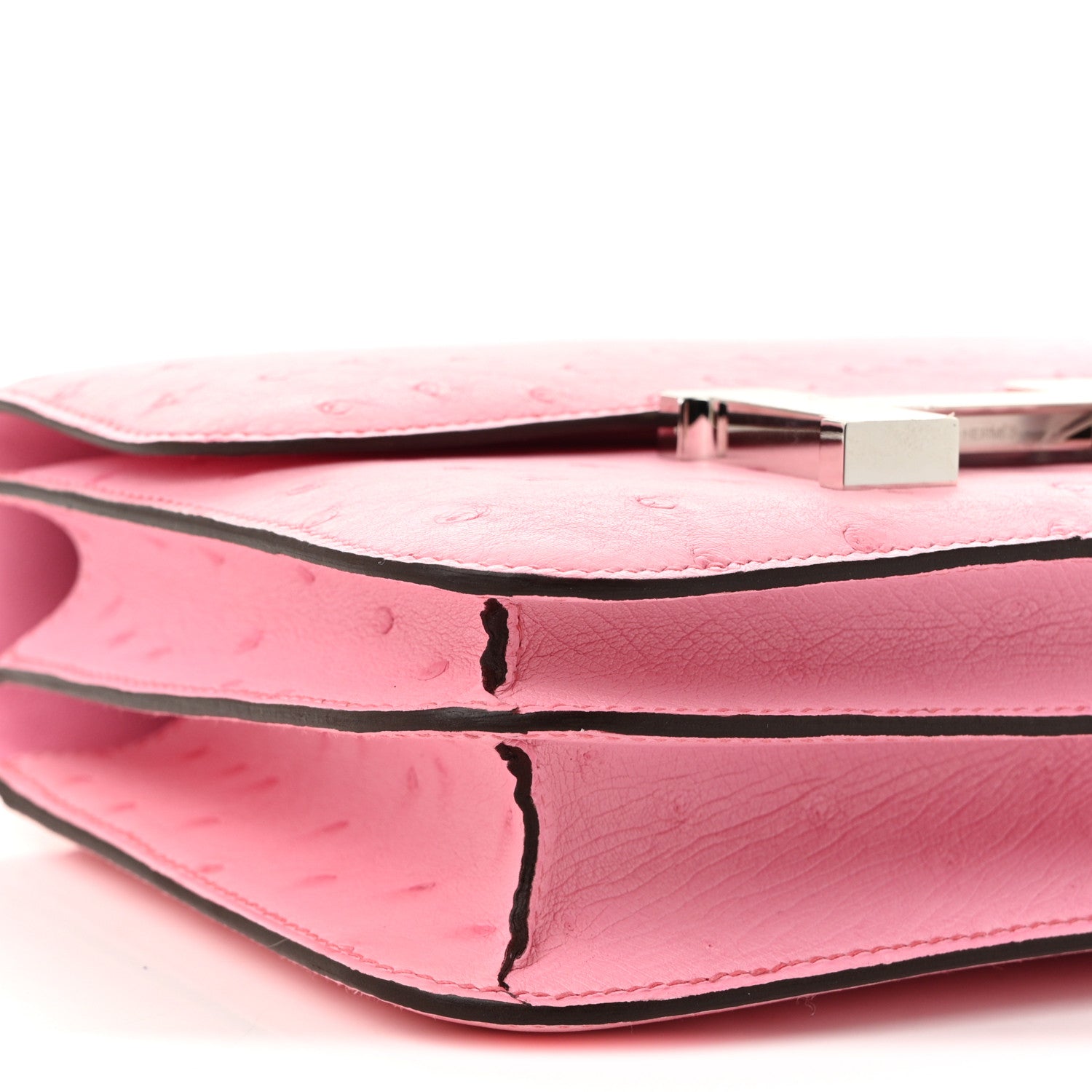 Hermes Ostrich Constance 18 Bubblegum 10 of 12