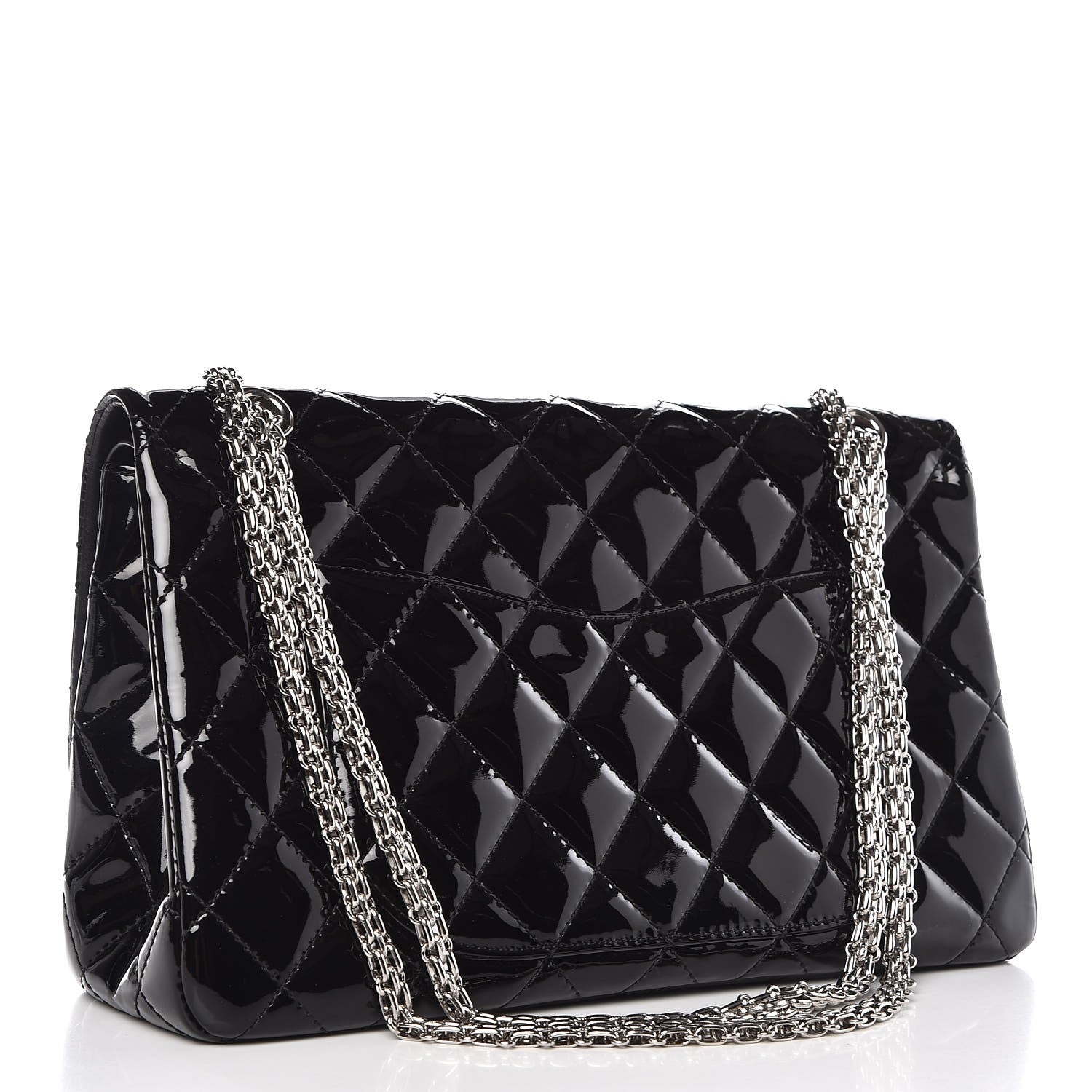 Chanel Patent Quilted 2.55 Reissue 227 Flap Black 4 of 11