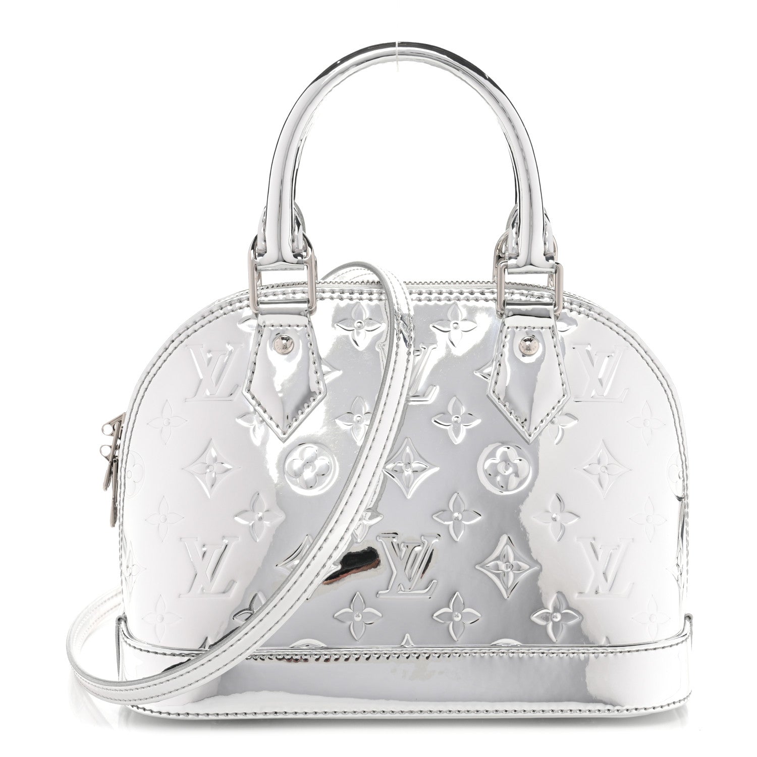 Louis Vuitton Monogram Miroir Alma BB Silver 1 of 9