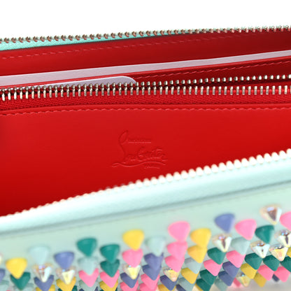 Christian Louboutin Calfskin Panettone Spiked Zip Around Wallet Source Multicolor 6 of 7