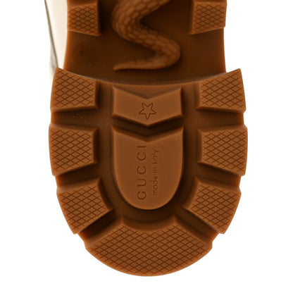 Gucci Calfskin GG Supreme Monogram Nappa Quilted Lace Up Ankle Boots 40.5 Mystic White Beige 6 of 10