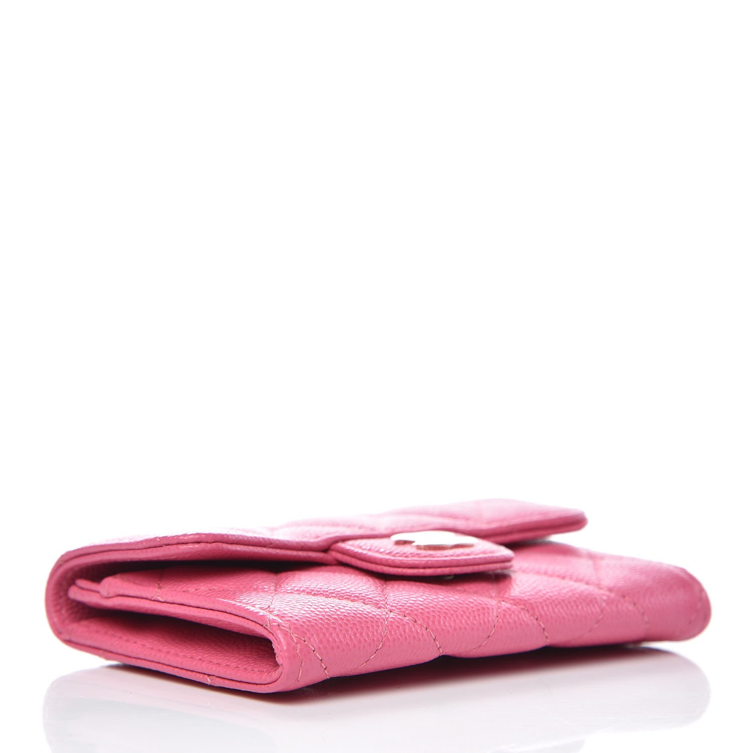 Chanel Caviar Quilted Flap Card Holder Pink 4 of 9