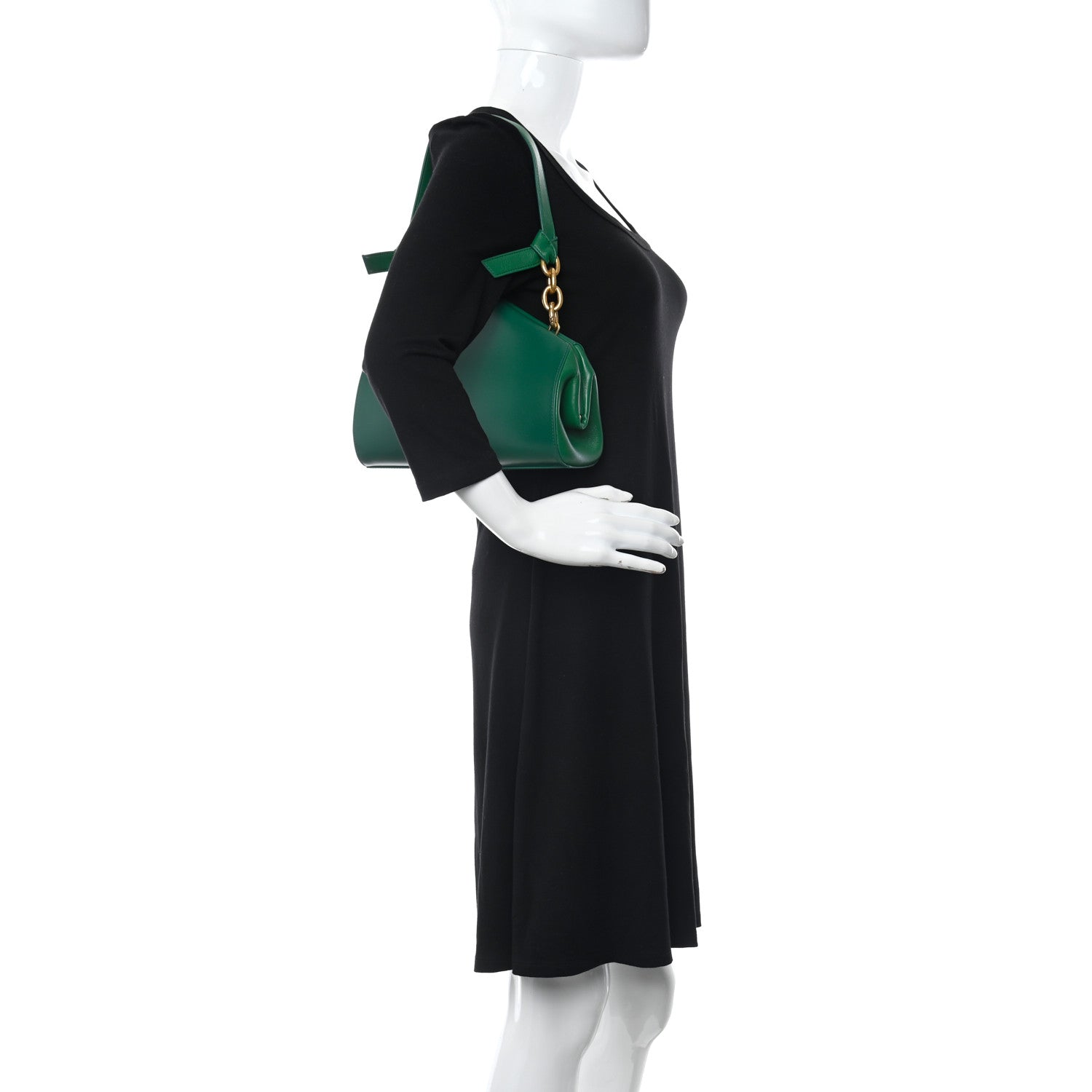 Bottega Veneta Calfskin Tip Clutch Racing Green 2 of 9