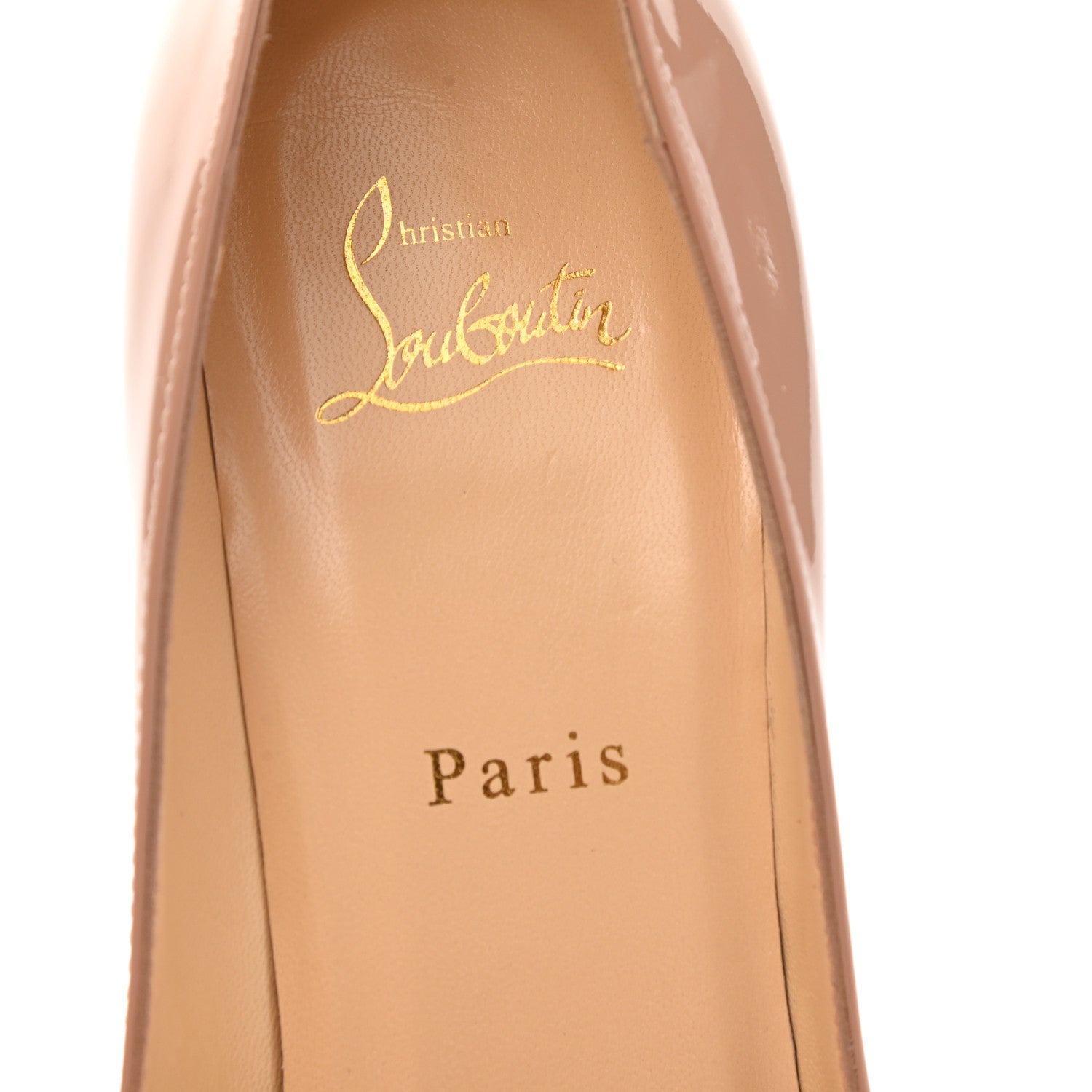 Christian Louboutin Patent Pigalle Plato 120 Pumps 39.5 Nude 7 of 8