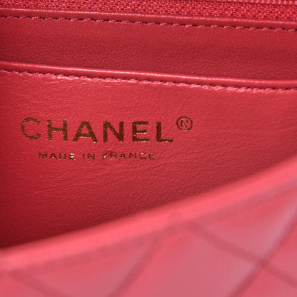 Chanel Caviar Quilted Mini Rectangular Flap Dark Pink 6 of 8
