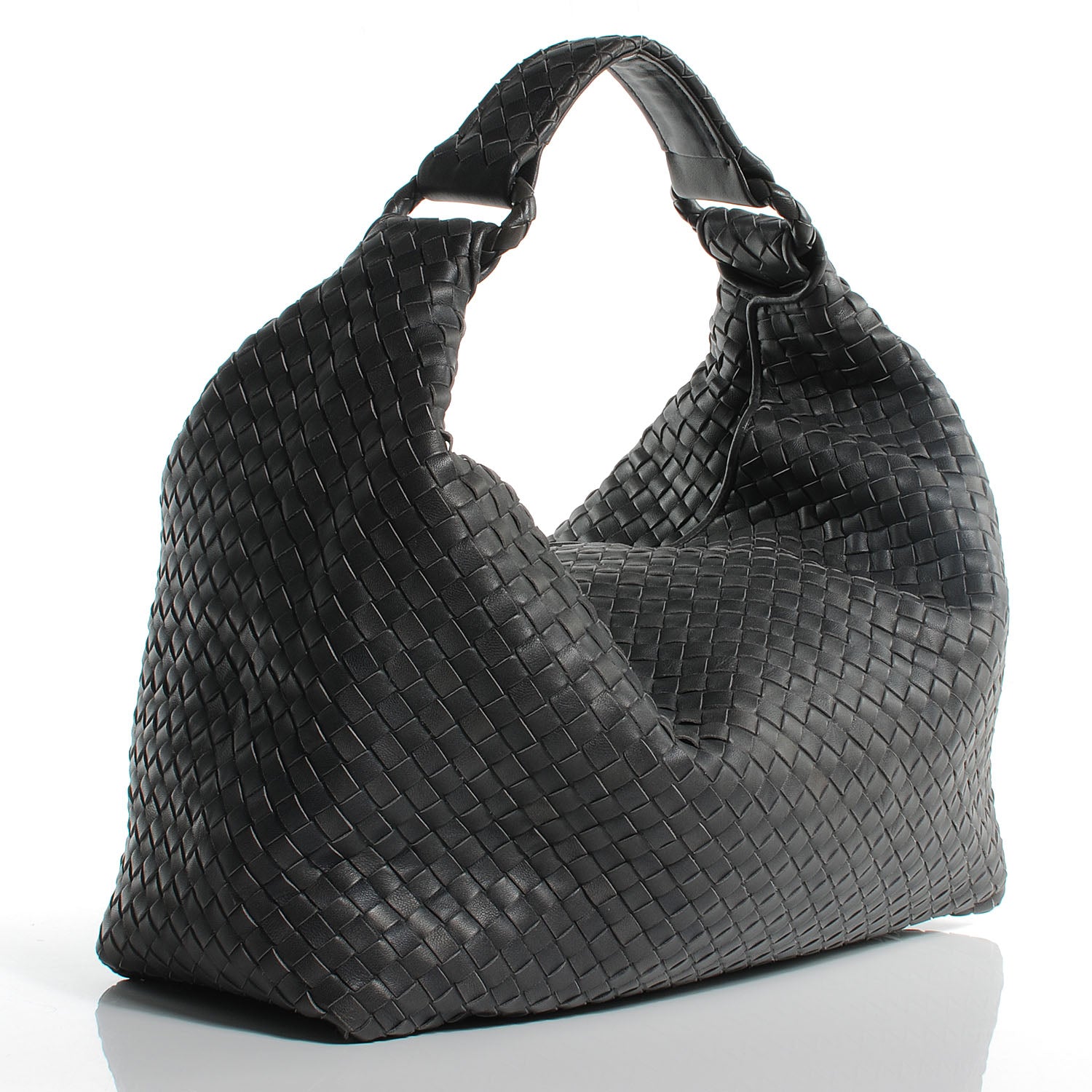 Bottega Veneta Nappa Intrecciato Sloane Hobo Ferro 3 of 8