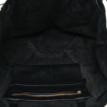 Celine Soft Grained Calfskin Small Belt Cabas Phantom Black 6 of 18