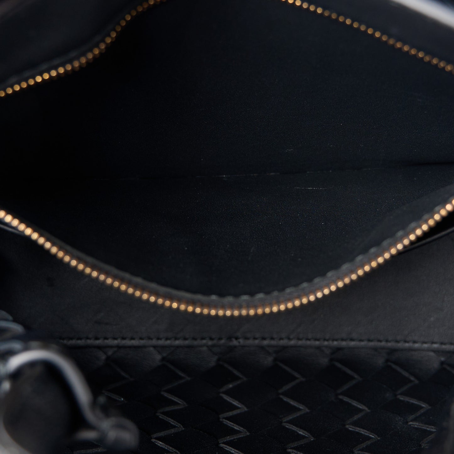 Nappa Intrecciato Small Andiamo Shoulder Bag Black