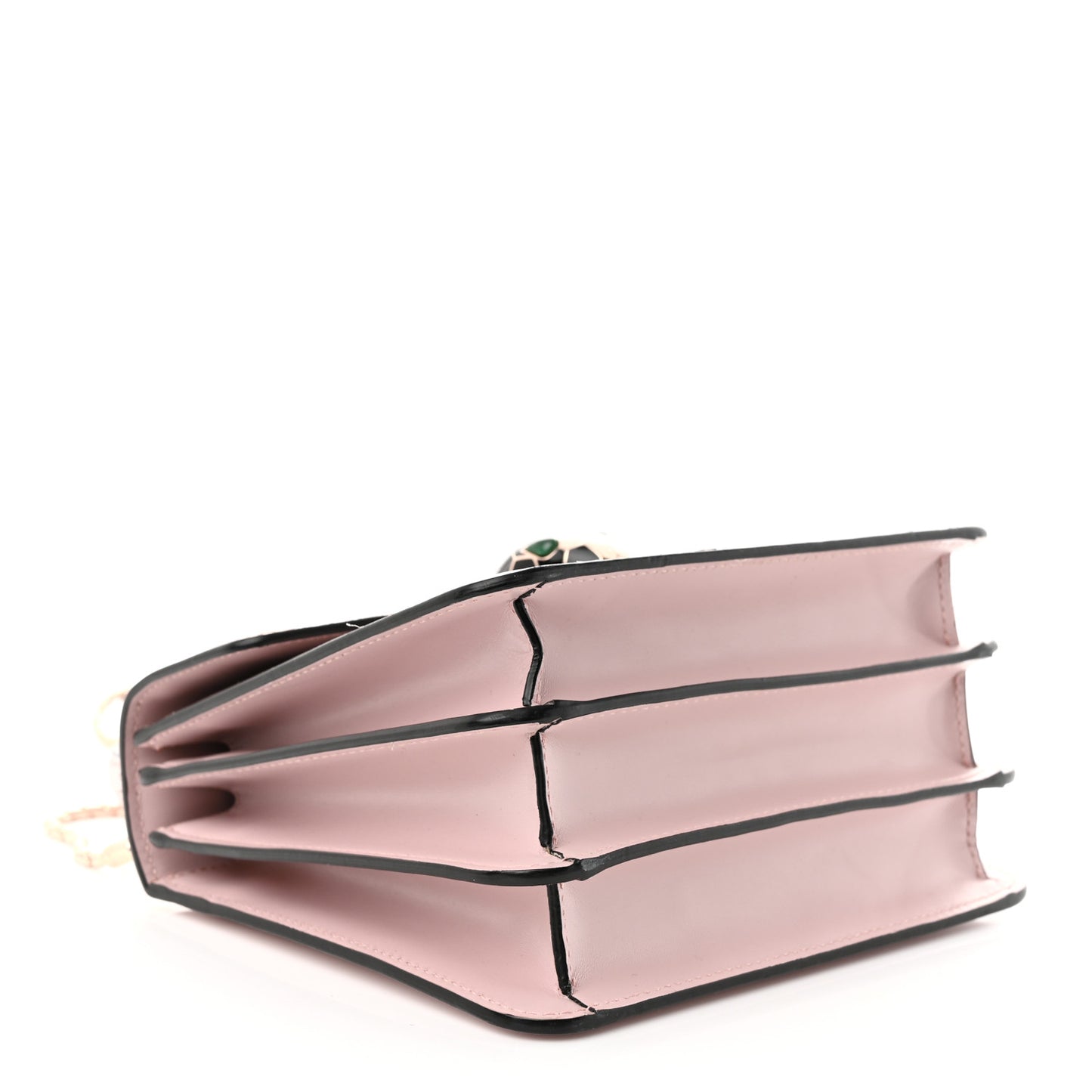 Calfskin Serpenti Forever Top Handle Crystal Rose