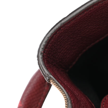 Burberry Grainy Calfskin House Check Medium Banner Tote Mahogany Red 14 of 17