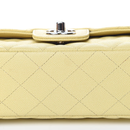 Chanel Caviar Quilted Mini Rectangular Flap Light Yellow 13 of 18