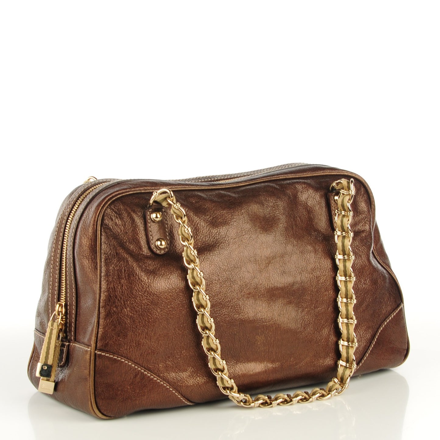 Metallic Capri Large Bowler Bronze